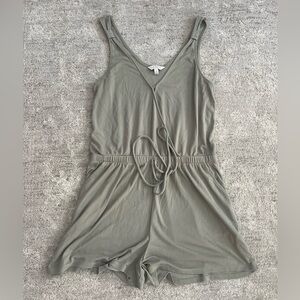 Lucky Brand Sage Green V-Neck Romper